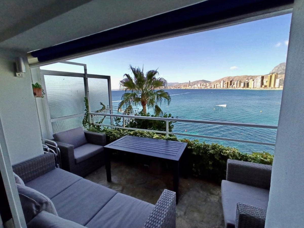 Estudio primera linea con acceso privado al mar Benidorm Exterior foto